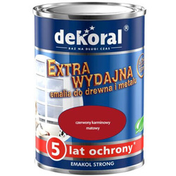 Dekoral Emakol Strong Czerwony Karminowy 0,9L