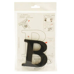 Litera B czarna 10cm tworzywo