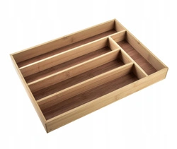 Wkład do szuflady na sztućce drewniany 38x28x4 cm