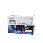 Lampki zewnętrzne/wewnętrzne 500 Led multicolor zimny flash 25m+3m zasilacz