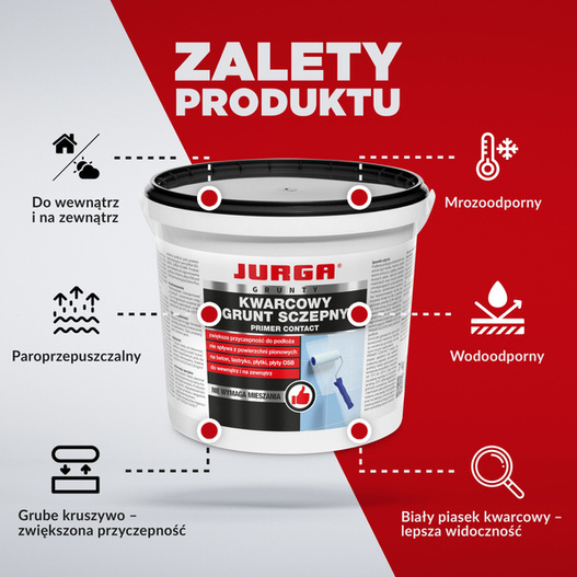 Kwarcowy grunt szczepny Jurga Primer Contact 15 kg