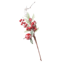 PIK Gałązka świąteczna jabłuszko czerwone owoce