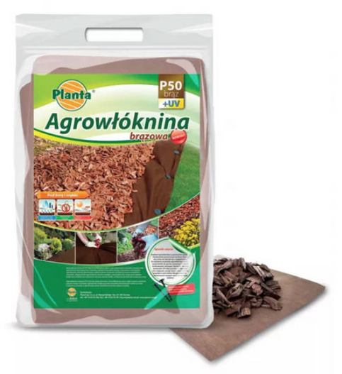 Agrowłóknina P50 w rolce 3,2x100 brązowa