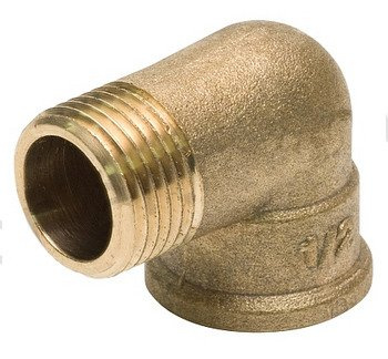 Kolano wew-zew 3/4'' mosiądz Tycner