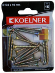 Wkręt do drewna 5x40 mm Koelner 16 sztuk