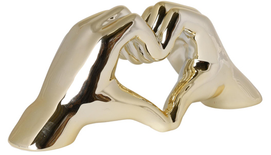 Dłonie ceramiczne złote 24x8x10,5cm