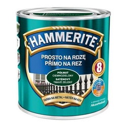 Farba Hammerite na rdzę 0,7l Ciemnozielony półmat