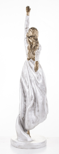 Figurka Kobieta tańcząca w białej sukni 47cm