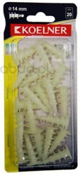 Kołek wkręcany do gipsokartonu 20 sztuk Koelner