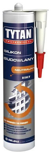 Silikon budowlany biały 280ml Tytan