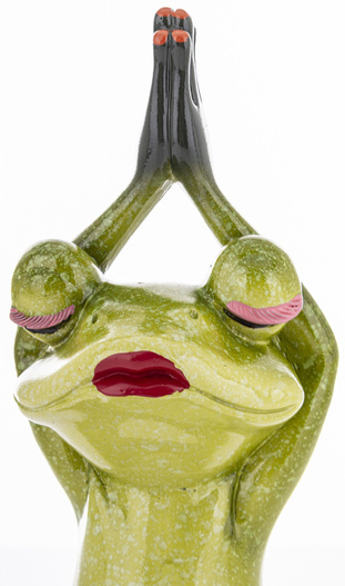 Figurka Żaba zielona medytująca 20cm