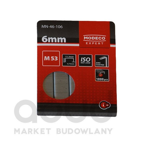Zszywki 6 mm M53 MODECO