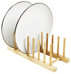 Stojak bambusowy na talerze 32x12x11cm