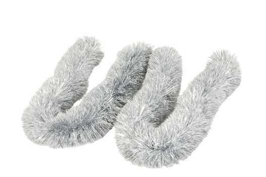 Łańcuch srebrny z białymi końcami fi 9 2m