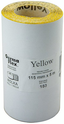 Papier ścierny rolka 115mmx5m gramatura 150