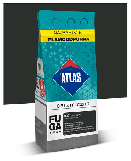 Fuga ceramiczna 1-20mm Atlas 037 Grafitowy 2kg