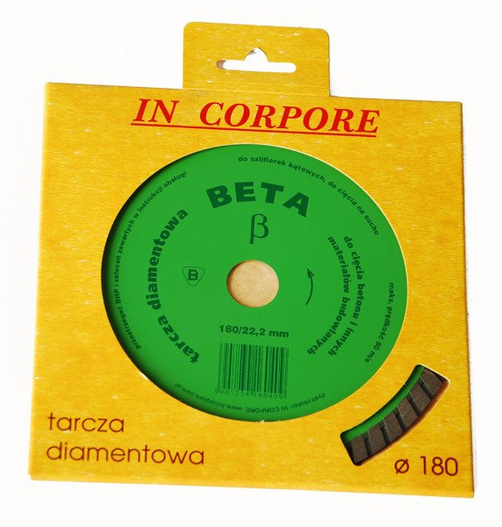 Tarcza diamentowa do betonu BETA fi230 INCORPORE