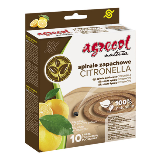 Spirale na komary i owady Agrecol 10 sztuk