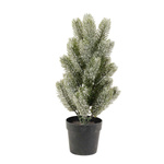 Choinka bielona w czarnej doniczce 35cm