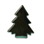 Ceramiczna zielona choineczka lustro h=11 cm