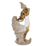 Figura Kobieta w białej sukni tańcząca 30cm