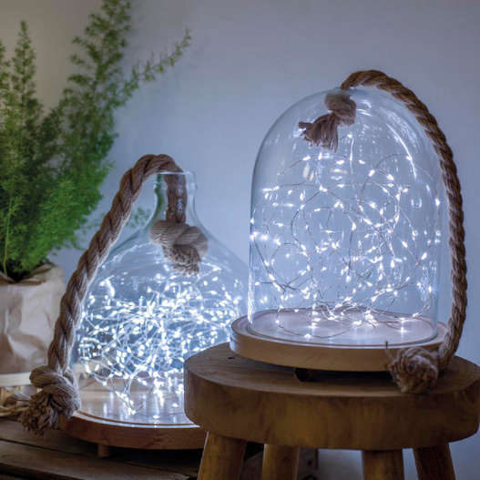 Lampki LED 60 ŻYŁKA 2,95m drucik/ zimny biały