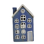 Domek holenderski niebieski na T-light 12,5x9x20,5 cm