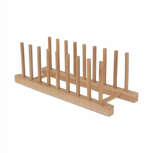 Stojak bambusowy na talerze 34x12,5cm