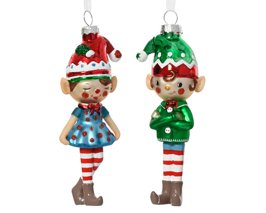 Bombka szklana 1 sztuka Elf On/Ona 14cm