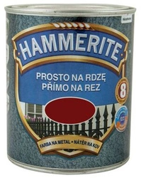 Farba Hammerite na rdzę 0,7l Połysk czerwony