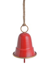 Zawieszka Dzwon metal czerwony 11cm