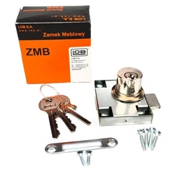 Zamek meblowy patentowy wierzchni prawy LOB ZMB-2