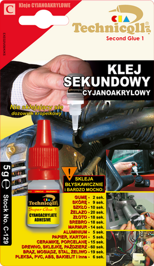 Klej sekundowy cyjanoakrylowy 5g Technicqll