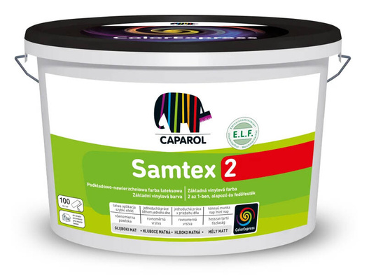 Farba lateksowa Samtex 2 Biała 10L Caparol