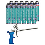 Pianoklej styropianu EPS/XPS Tytan x12 Pistolet