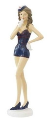 Figurka pani kapitan w stroju kąpielowym 25cm