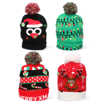 Czapka zimowa LED 25cm mix wzorów