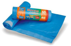 Worki na śmieci z taśmą 60L 10 sztuk