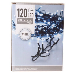 Lampki zewnętrzne/wewnętrzne 120 Led 9m biały zimny