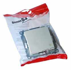 Łącznik pojedynczy krzyżowy krem SIMON 54