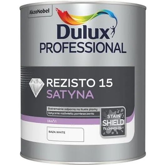 Farba Dulux Rezisto 15 Baza White 2,18L satyna
