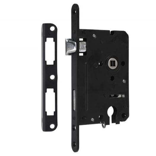 Zamek Częstochowa wpuszczany 72/60 Y Lewy z dźwignią