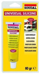 Silikon uniwersalny biały Soudal 60g