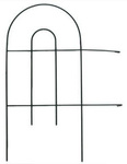 Metalowy ozdobny płotek ogrodzeniowy 61 x 305 cm