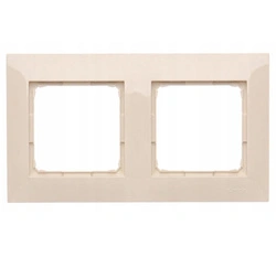 Ramka podwójna krem SIMON 54