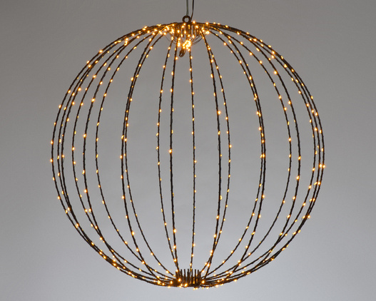 KULA metalowa 440 LED czarna 58cm 5 m