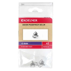 Zacisk siodełkowy pojedynczy do lin 4mm / 2sztuki