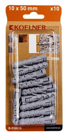Kołek rozporowy FIX-K10 10x50mm 10szt KOELNER