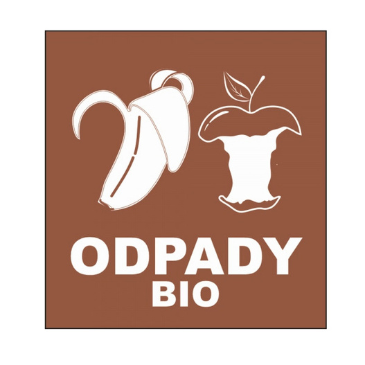 Naklejka na kosz do segregacji odpadów Odpady Bio RG12