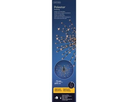 Kula zew/wew 72 LED czarna /ciepły biały średnica 45cm timer